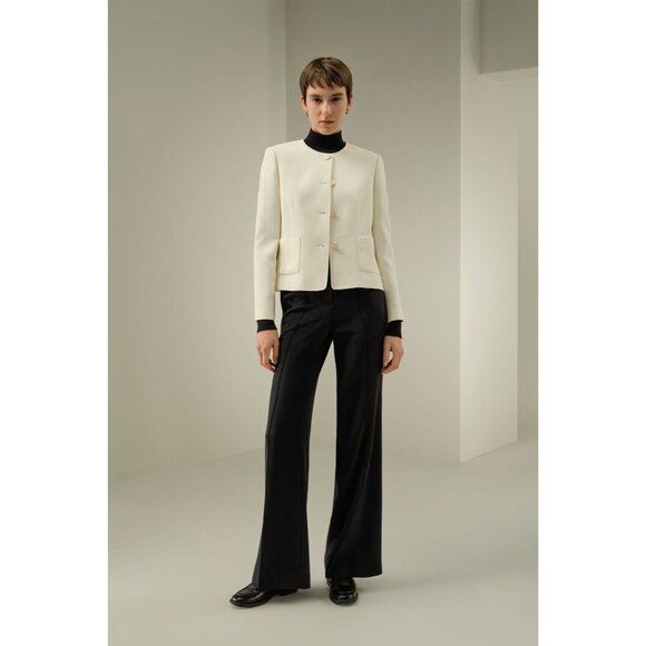 Lilysilk Tailored Silk Boxy Jacket Style 323233 in Lily White - Picture 3 of 6